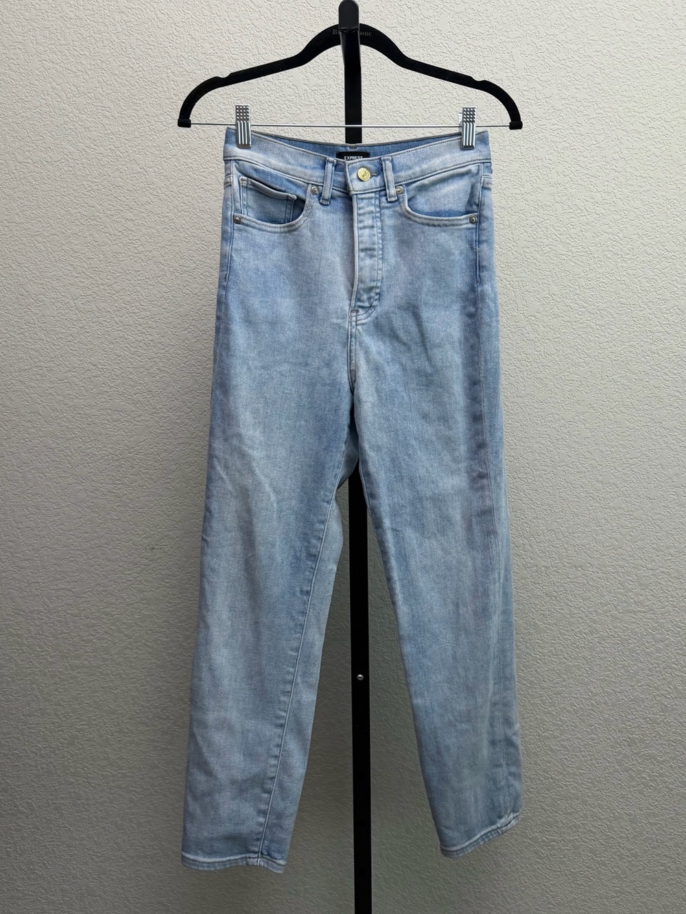 Express Women’s Slim Super High Rise Light Blue Jeans